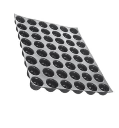 พิมพ์อบขนมเฟล็กซิแพนซิลิโคนครึ่งทรงกลม DEMARLE BW0657 ขนาด 60X40 ซม. สีดำ_1